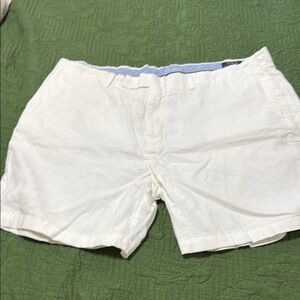 Polo by Ralph Lauren Cream Flat Front Shorts